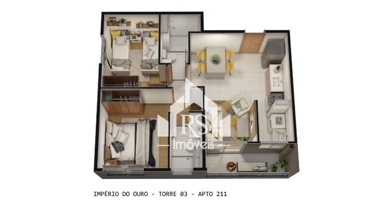 Apartamento à venda com 2 quartos, 43m² - Foto 5