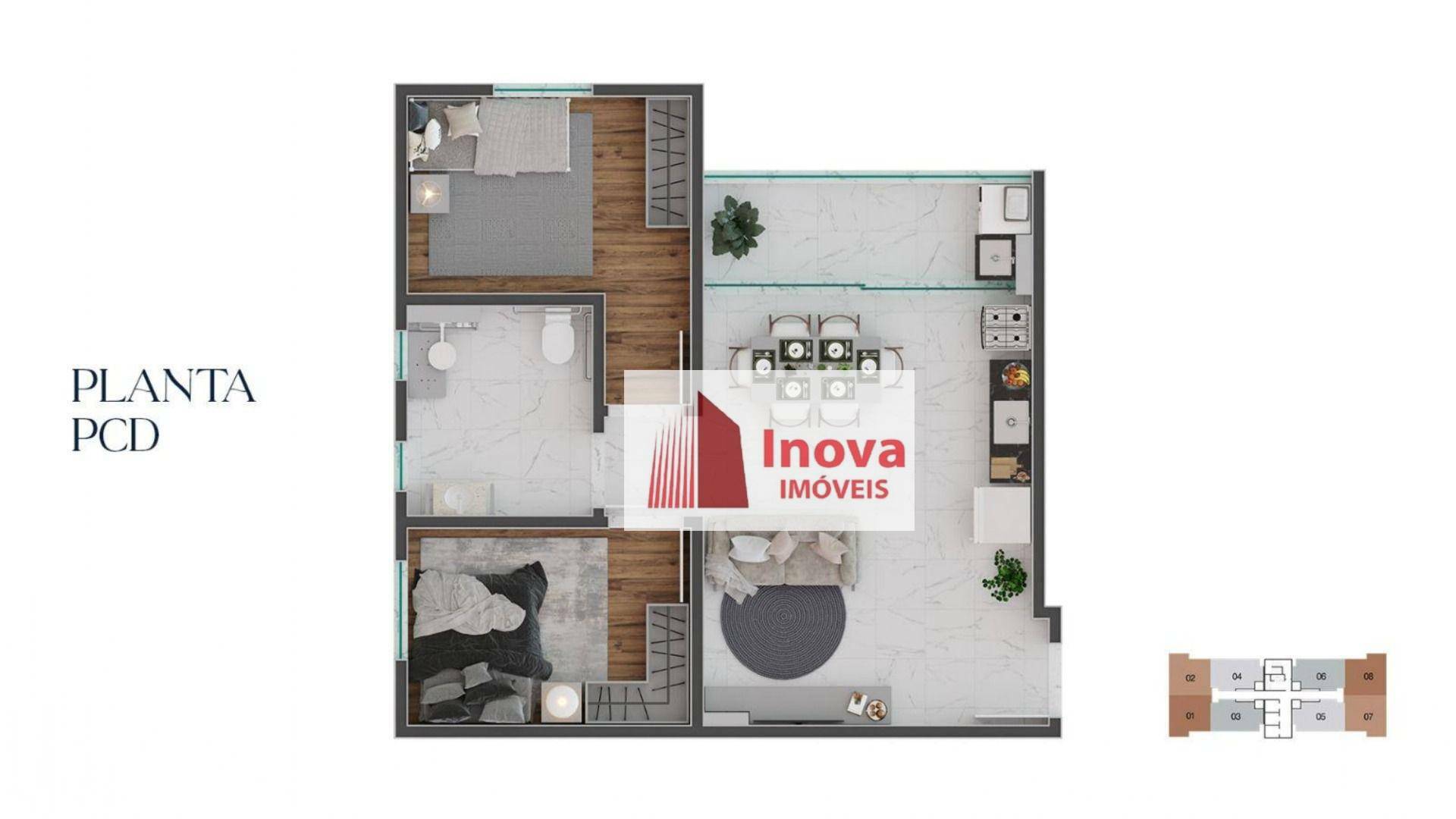 Apartamento à venda com 2 quartos, 55m² - Foto 20