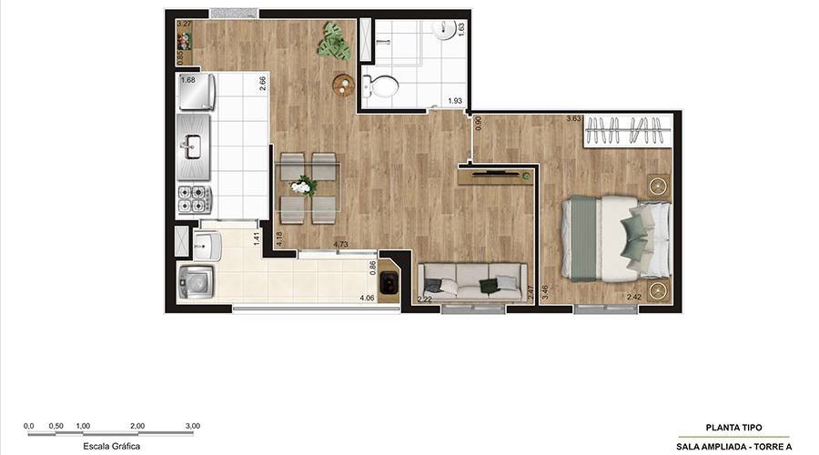 Apartamento à venda com 2 quartos, 4166m² - Foto 19