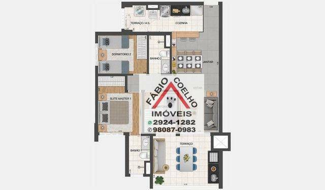 Apartamento à venda com 3 quartos, 80m² - Foto 3