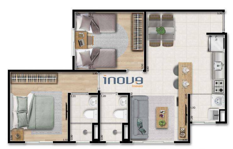 Apartamento à venda com 2 quartos, 41m² - Foto 19