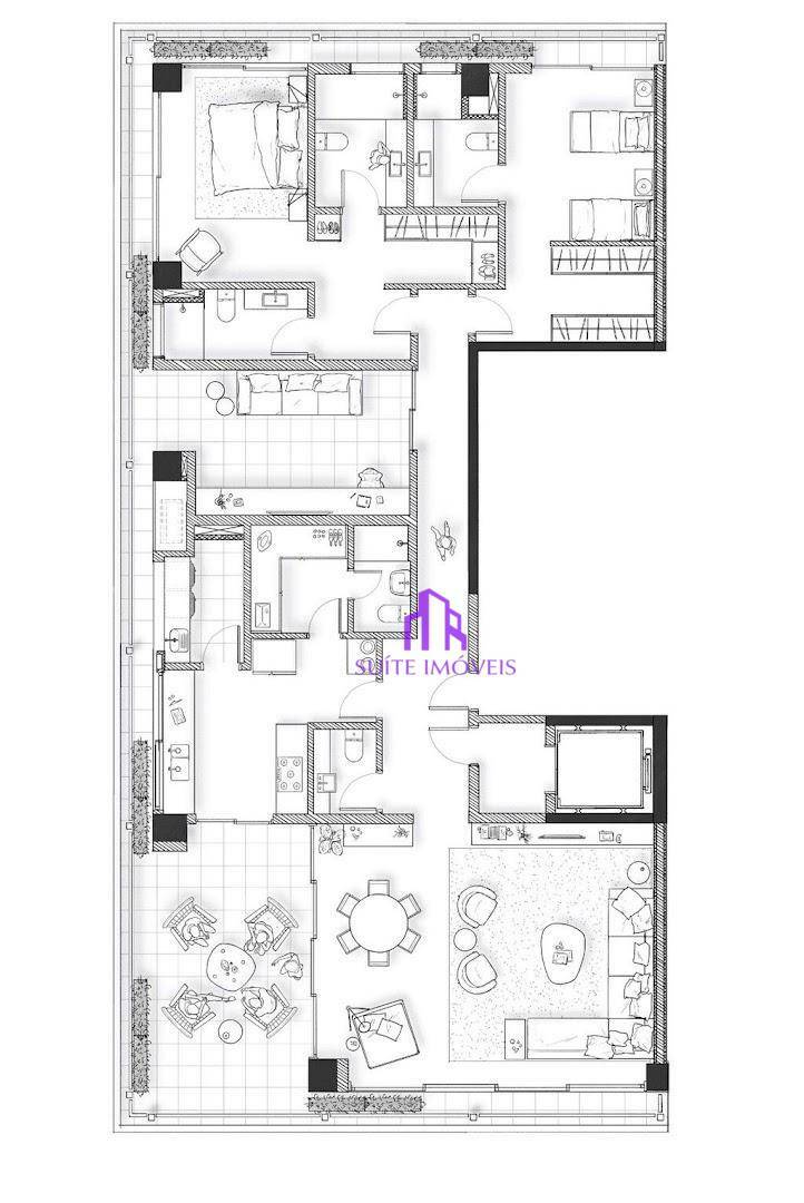 Apartamento à venda com 2 quartos, 250m² - Foto 1