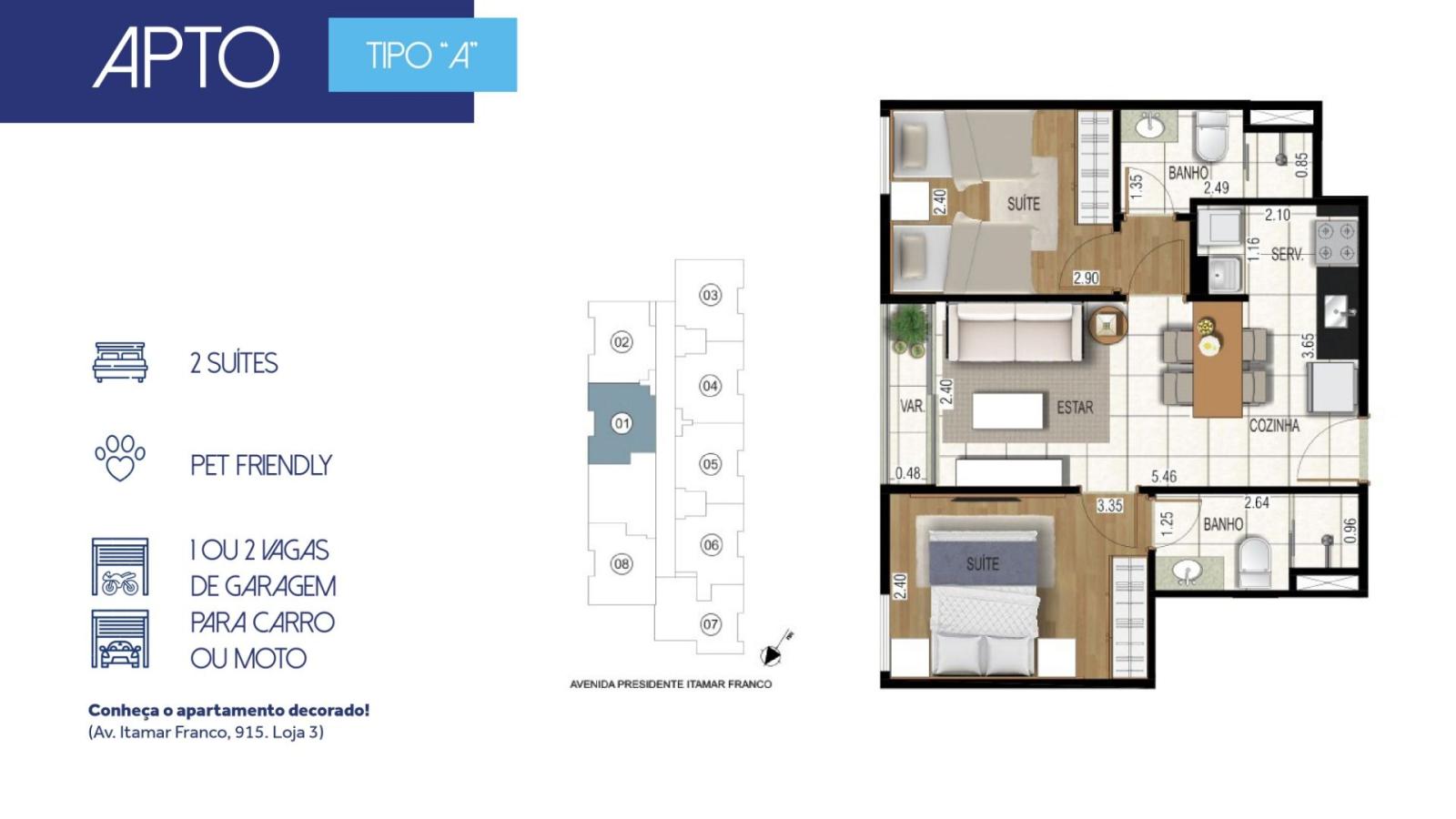 Apartamento à venda com 2 quartos, 50m² - Foto 19