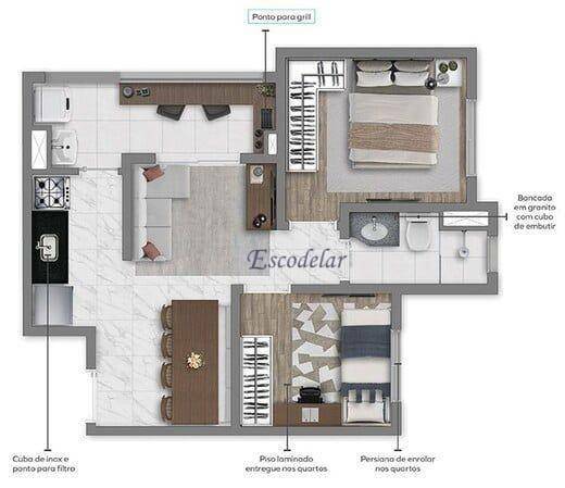 Apartamento à venda com 1 quarto, 24m² - Foto 23