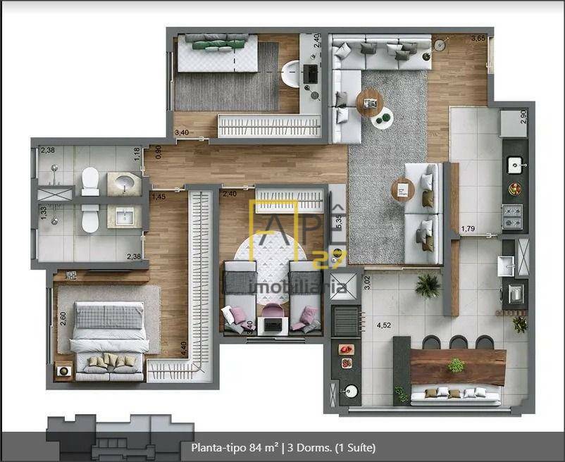 Apartamento à venda com 3 quartos, 93m² - Foto 18