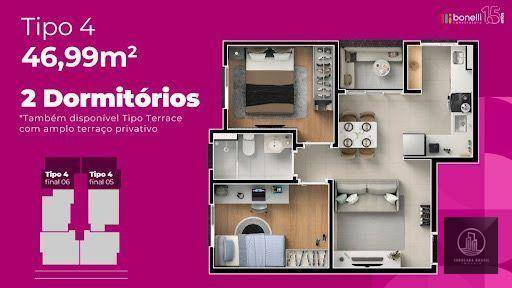 Apartamento à venda com 2 quartos, 49m² - Foto 6