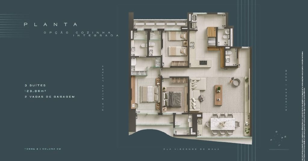 Apartamento à venda com 3 quartos, 129m² - Foto 4