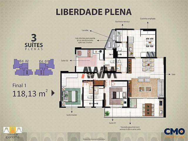 Apartamento à venda com 3 quartos, 118m² - Foto 39