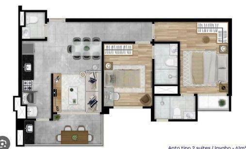 Apartamento à venda com 2 quartos, 61m² - Foto 12