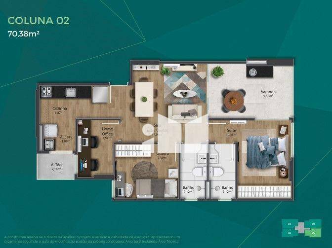 Apartamento à venda com 3 quartos, 73m² - Foto 19