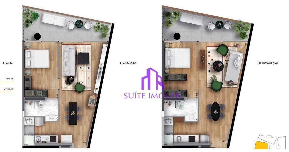 Apartamento à venda com 1 quarto, 69m² - Foto 5