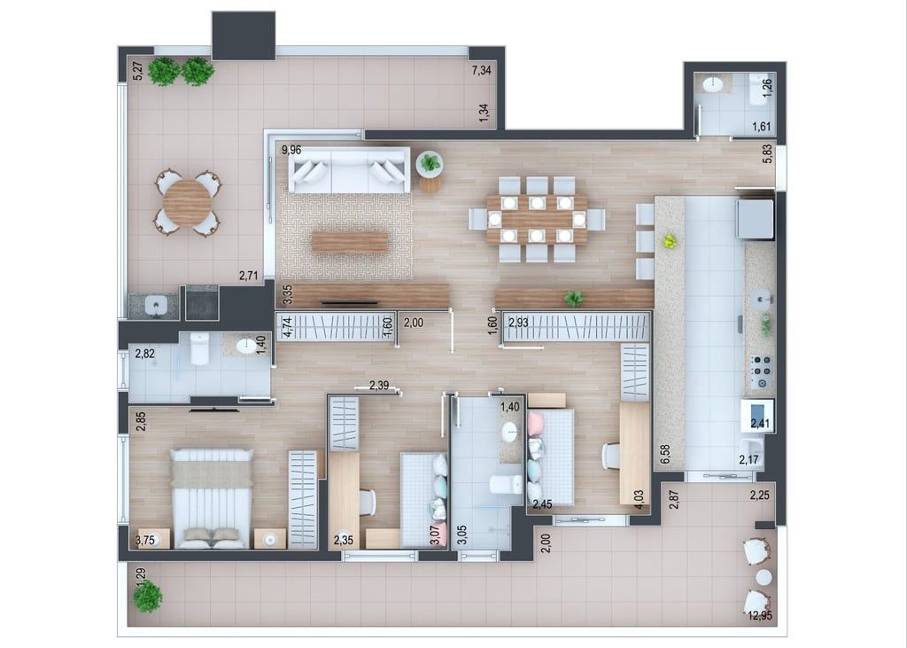 Apartamento à venda com 3 quartos, 100m² - Foto 6