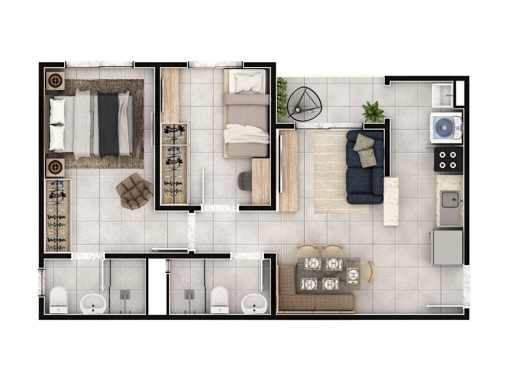 Apartamento à venda com 2 quartos, 51m² - Foto 32