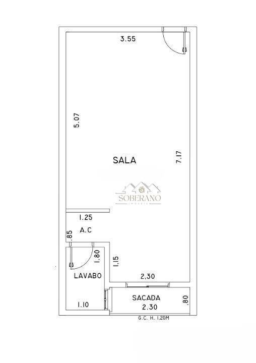 Conjunto Comercial-Sala para alugar, 32m² - Foto 1