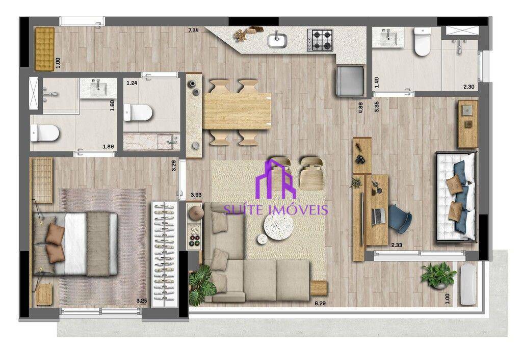 Apartamento à venda com 2 quartos, 82m² - Foto 1