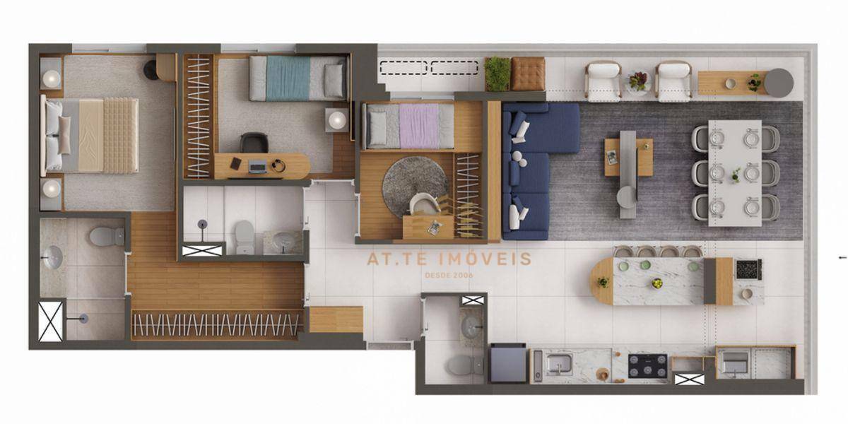 Apartamento à venda com 3 quartos, 89m² - Foto 19