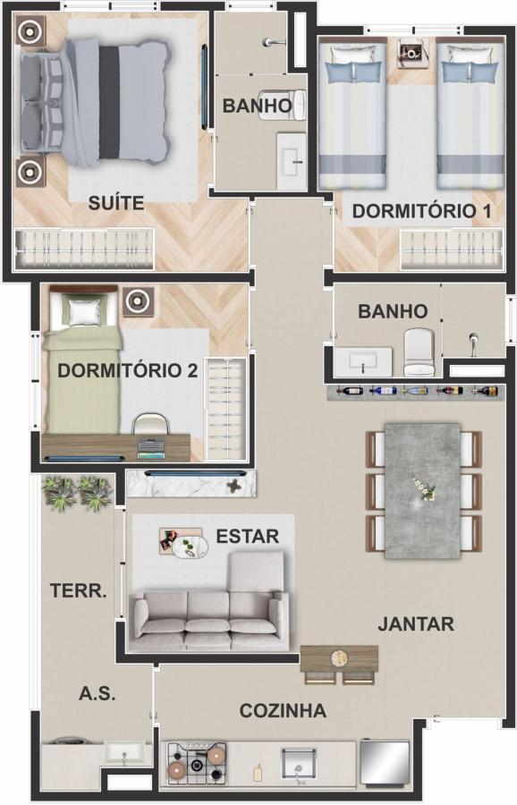 Apartamento à venda com 2 quartos, 46m² - Foto 34