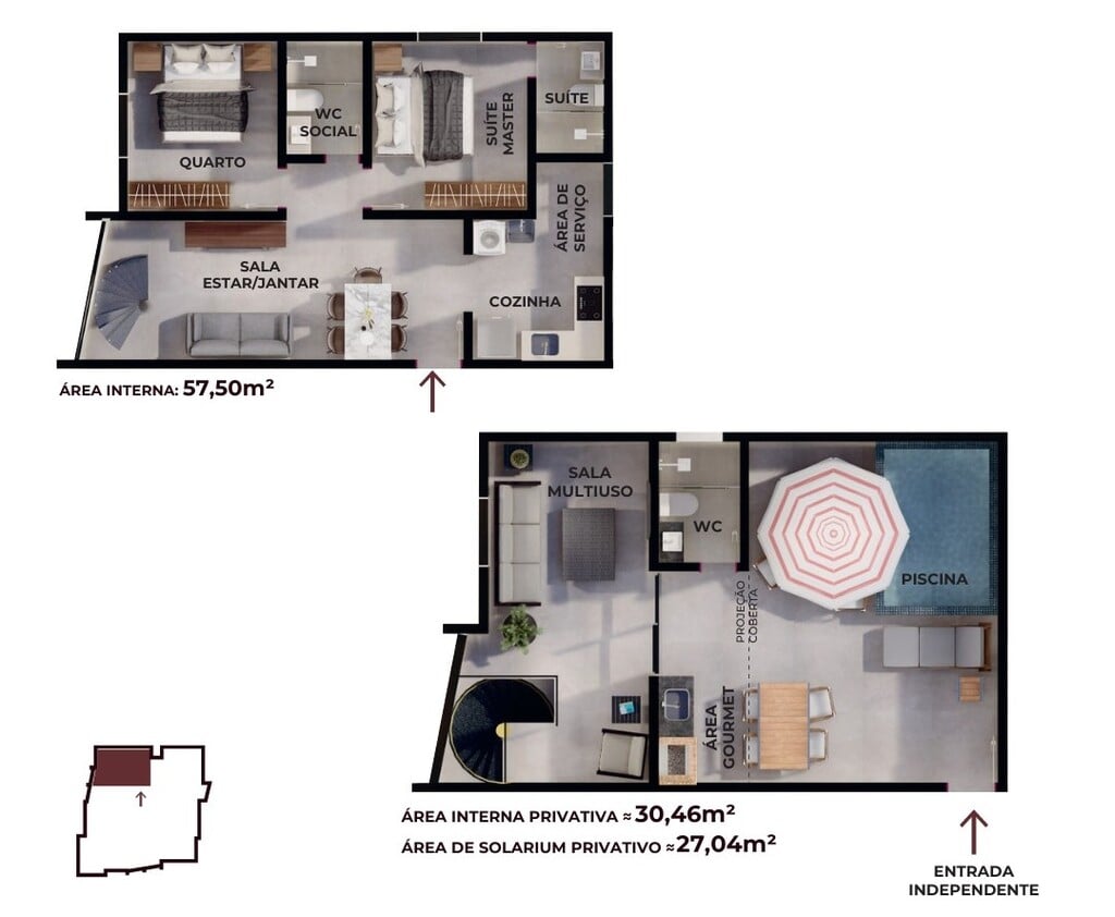 Cobertura à venda com 2 quartos, 110m² - Foto 14