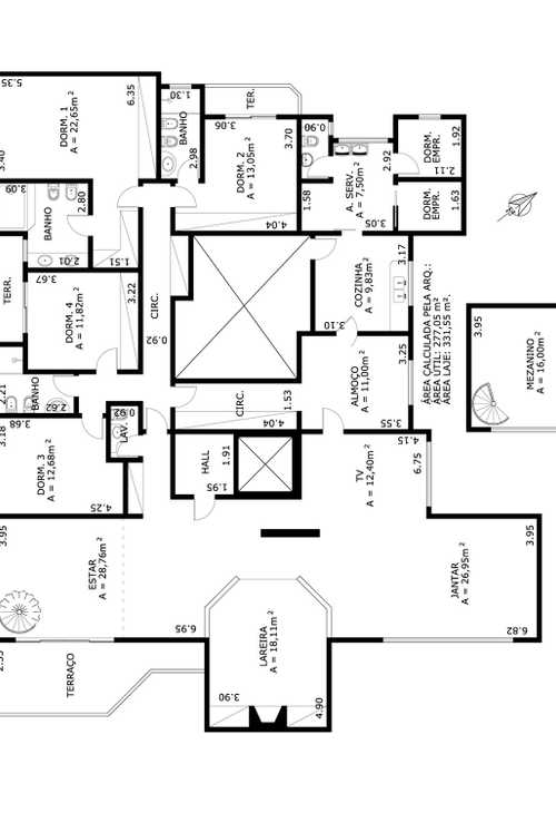 Apartamento à venda com 4 quartos, 250m² - Foto 4