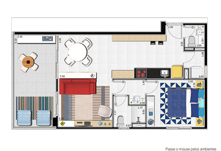 Apartamento à venda com 1 quarto, 47m² - Foto 4