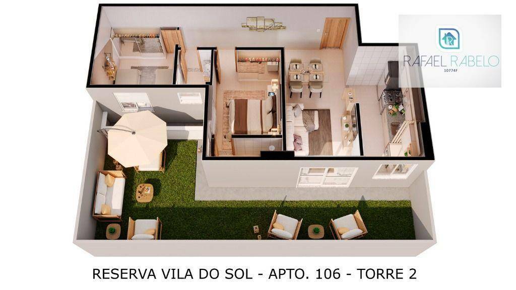 Apartamento à venda com 2 quartos, 54m² - Foto 5