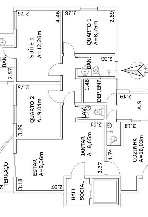 Apartamento à venda com 3 quartos, 94m² - Foto 10