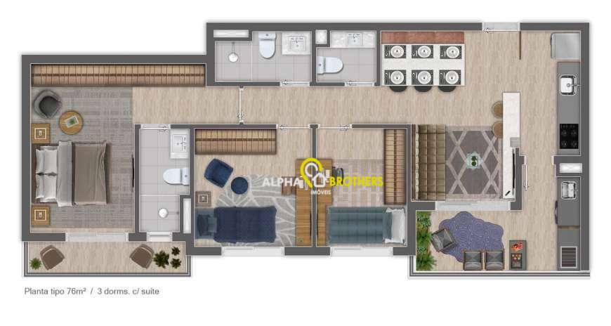 Apartamento à venda com 2 quartos, 63m² - Foto 36