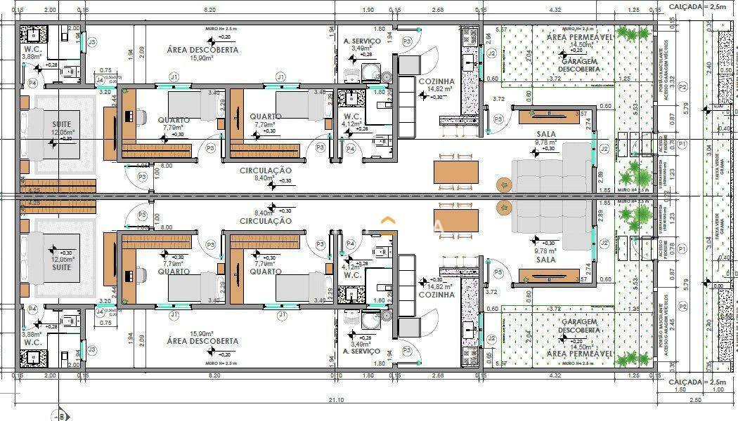 Casa à venda com 3 quartos, 83m² - Foto 2