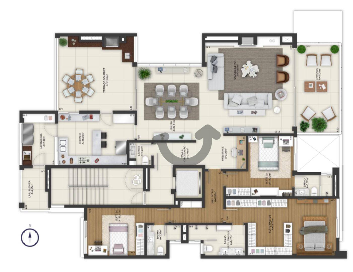 Apartamento à venda com 3 quartos, 291m² - Foto 50