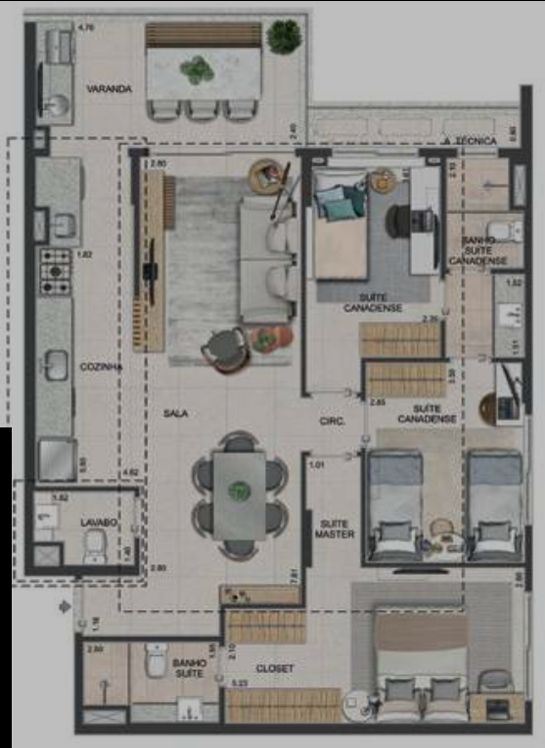 Apartamento à venda com 4 quartos, 133m² - Foto 36