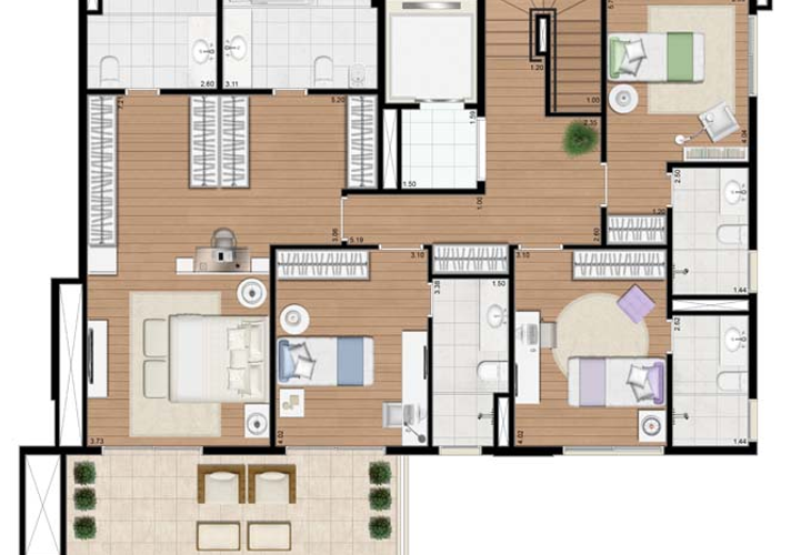 Apartamento à venda com 4 quartos, 233m² - Foto 16