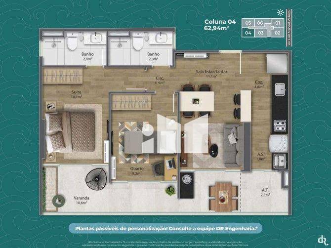 Apartamento à venda com 2 quartos, 65m² - Foto 12