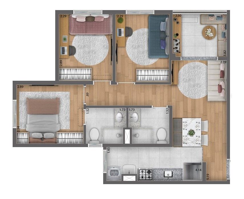 Apartamento à venda com 2 quartos, 46m² - Foto 25