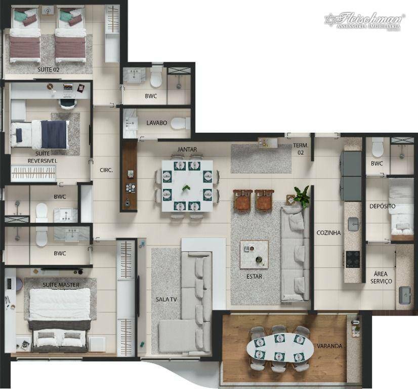 Apartamento à venda com 4 quartos, 131m² - Foto 39