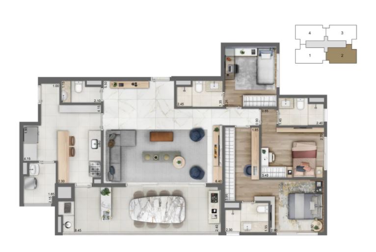 Apartamento à venda com 3 quartos, 113m² - Foto 20