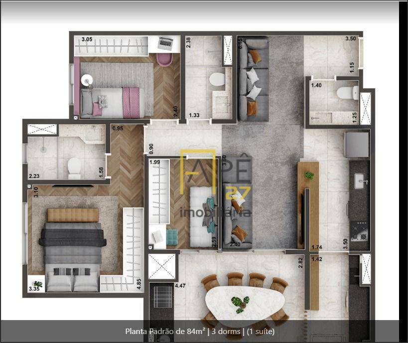 Apartamento à venda com 2 quartos, 70m² - Foto 24