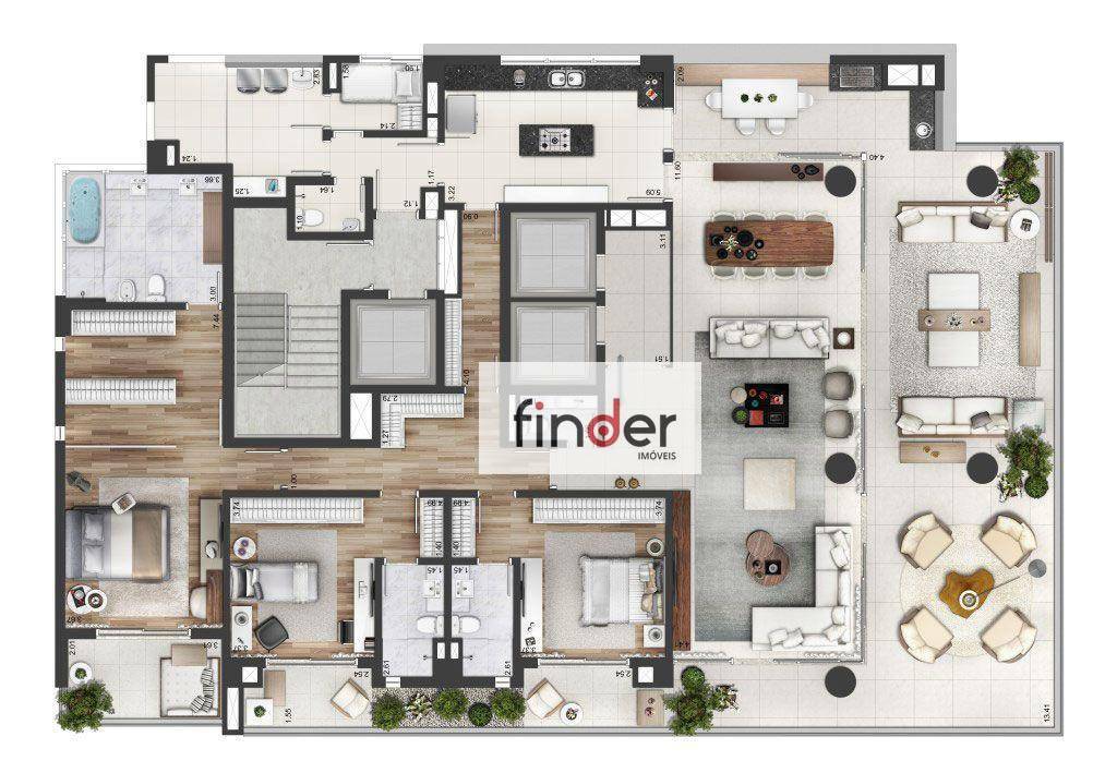 Apartamento à venda com 3 quartos, 322m² - Foto 27