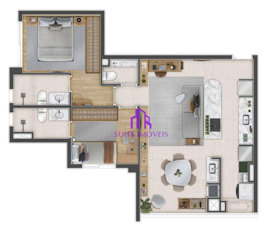 Apartamento à venda com 2 quartos, 69m² - Foto 21