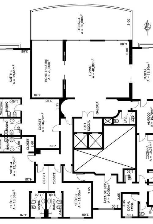 Apartamento à venda com 4 quartos, 360m² - Foto 2