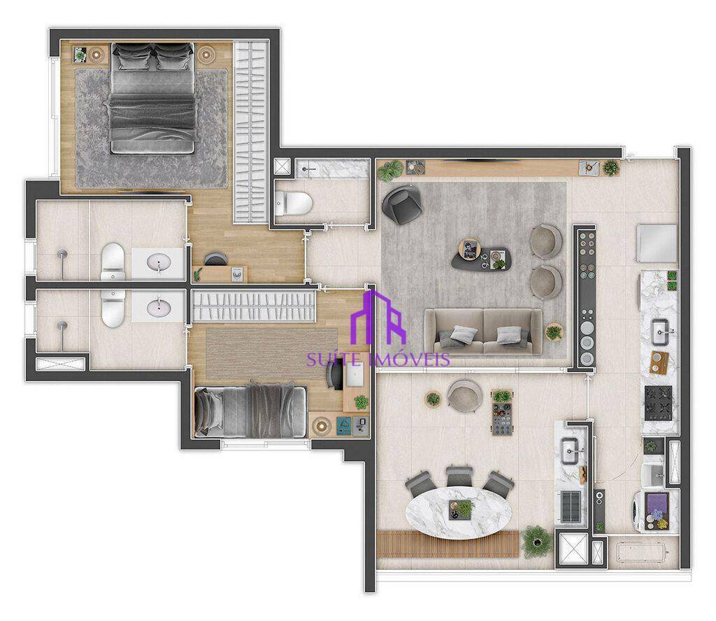 Apartamento à venda com 2 quartos, 69m² - Foto 19