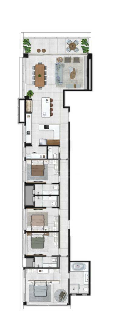 Apartamento à venda com 4 quartos, 207m² - Foto 41