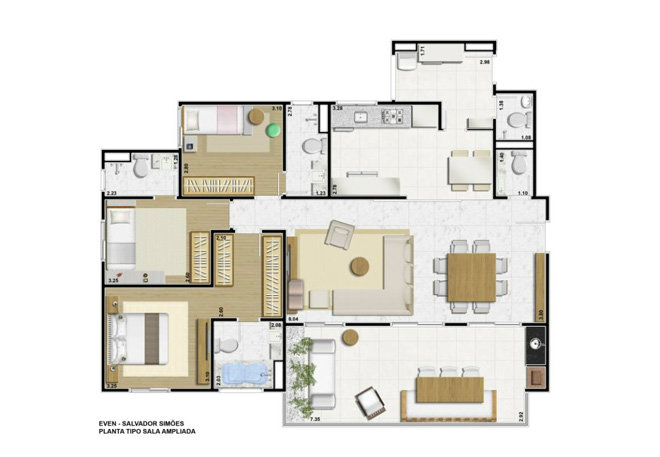 Apartamento à venda com 3 quartos, 169m² - Foto 5