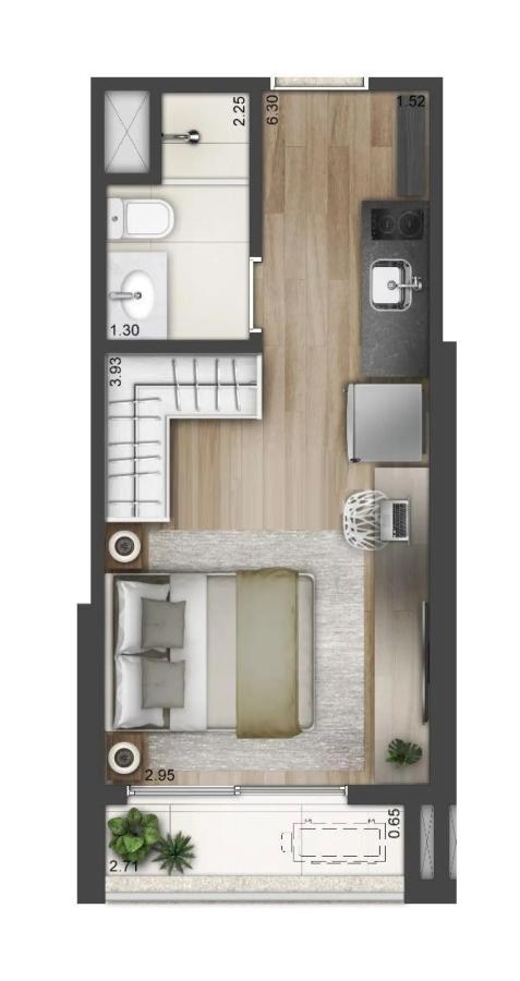 Apartamento à venda com 1 quarto, 2224m² - Foto 19