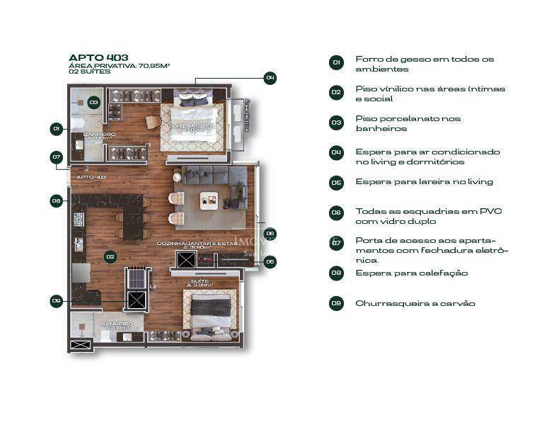 Apartamento à venda com 2 quartos, 73m² - Foto 29