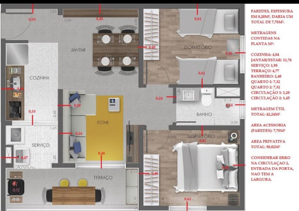 Apartamento à venda com 2 quartos, 49m² - Foto 11