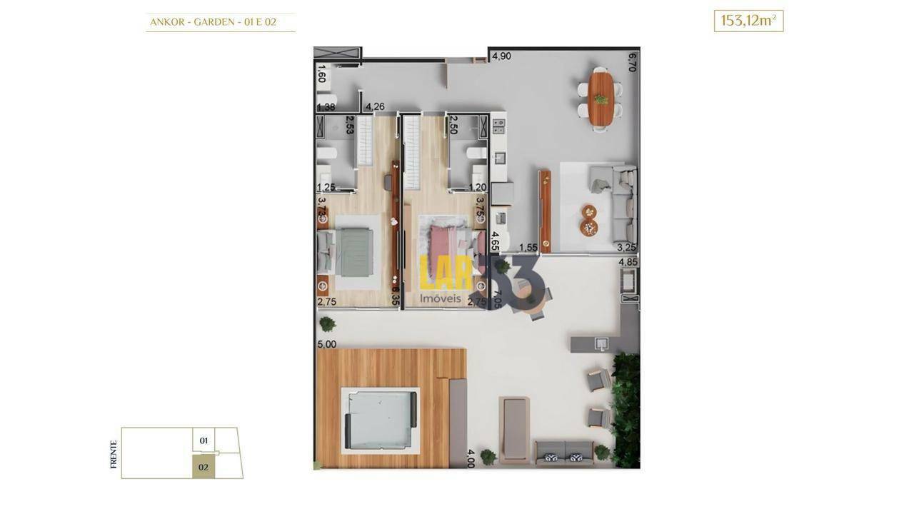 Apartamento à venda com 2 quartos, 153m² - Foto 13