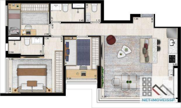 Apartamento à venda com 3 quartos, 79m² - Foto 38