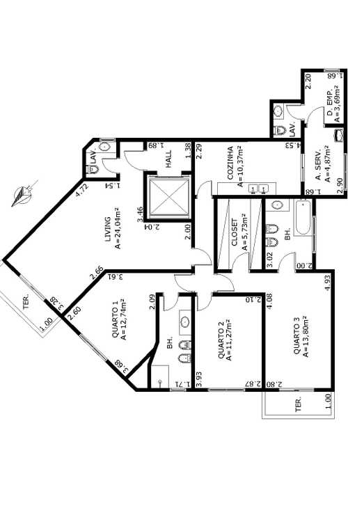 Apartamento à venda com 3 quartos, 143m² - Foto 4