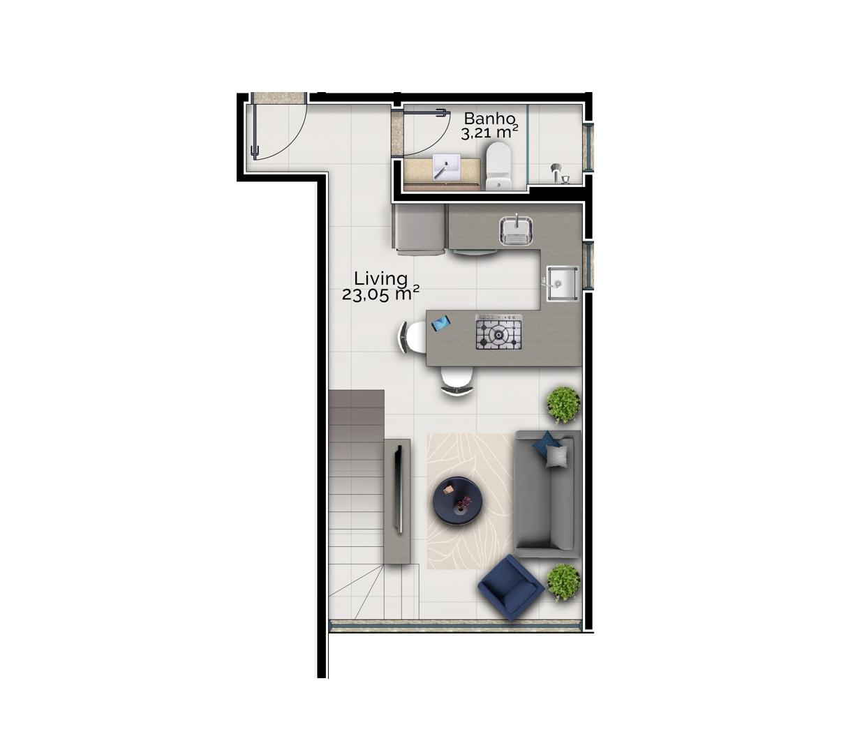 Apartamento à venda com 1 quarto, 50m² - Foto 37
