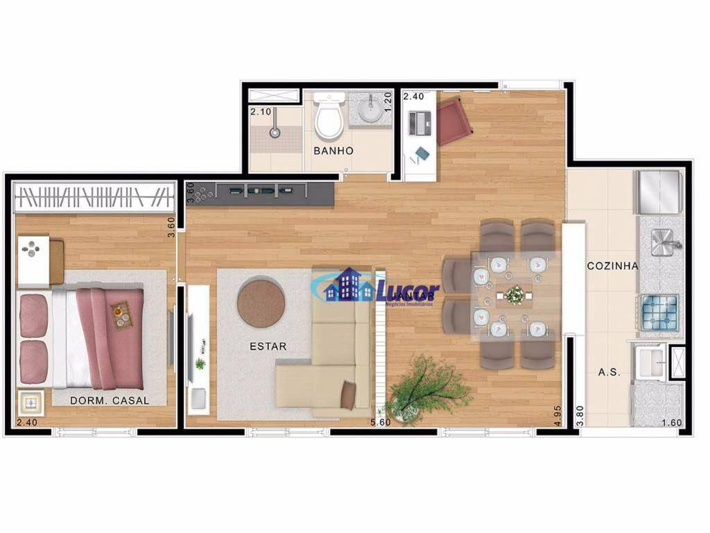 Apartamento à venda com 2 quartos, 45m² - Foto 21